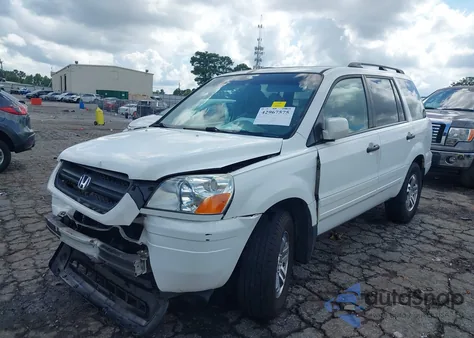 2005 Honda Pilot Ex-L z USA, uszkodzony, nr VIN 5FNYF18535B055199